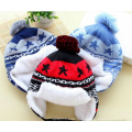 Moda hecha punto invierno Leifeng Baby Earmuff sombrero